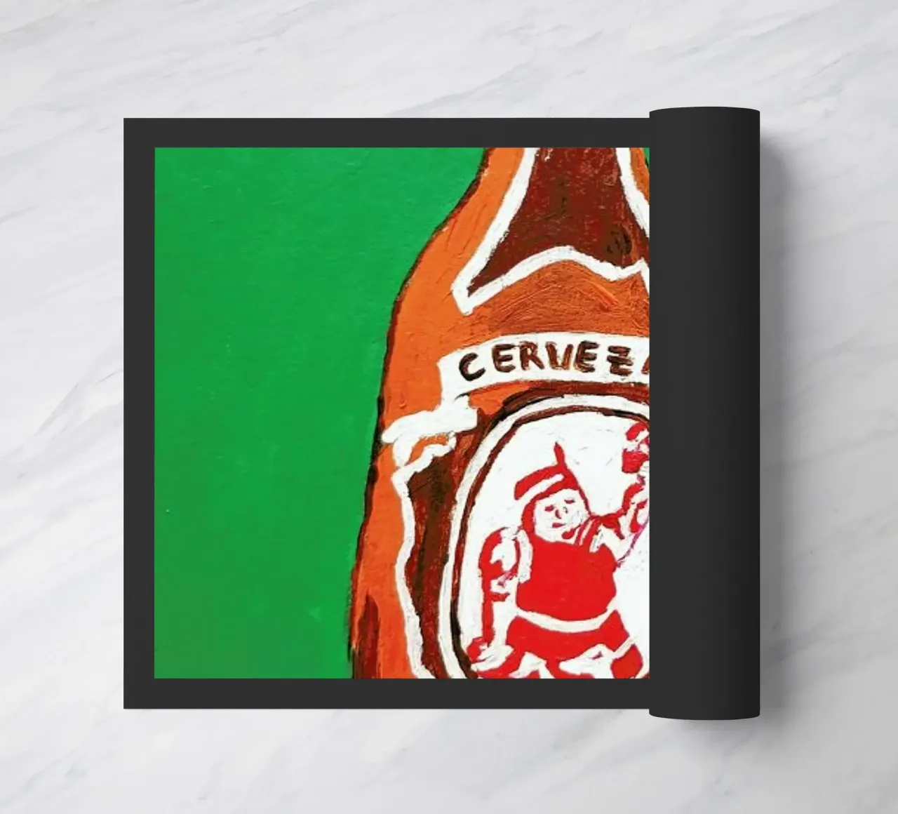 Cerveza doormat by Blanca Nuñez Pozuelo