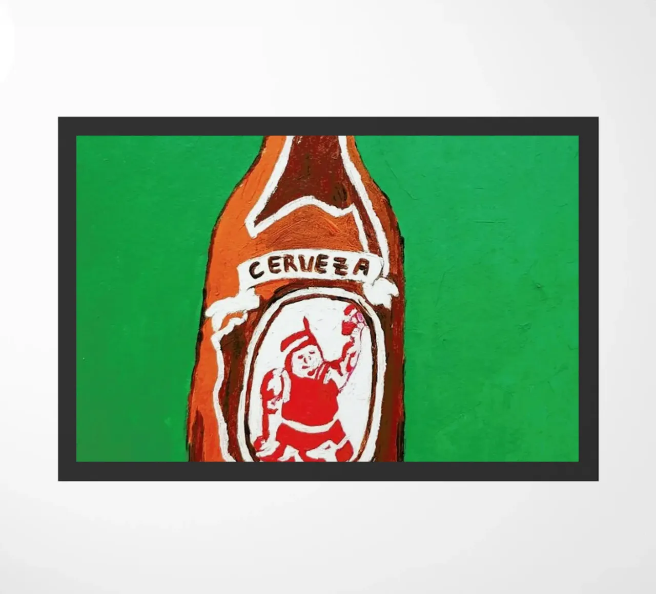 Cerveza doormat by Blanca Nuñez Pozuelo