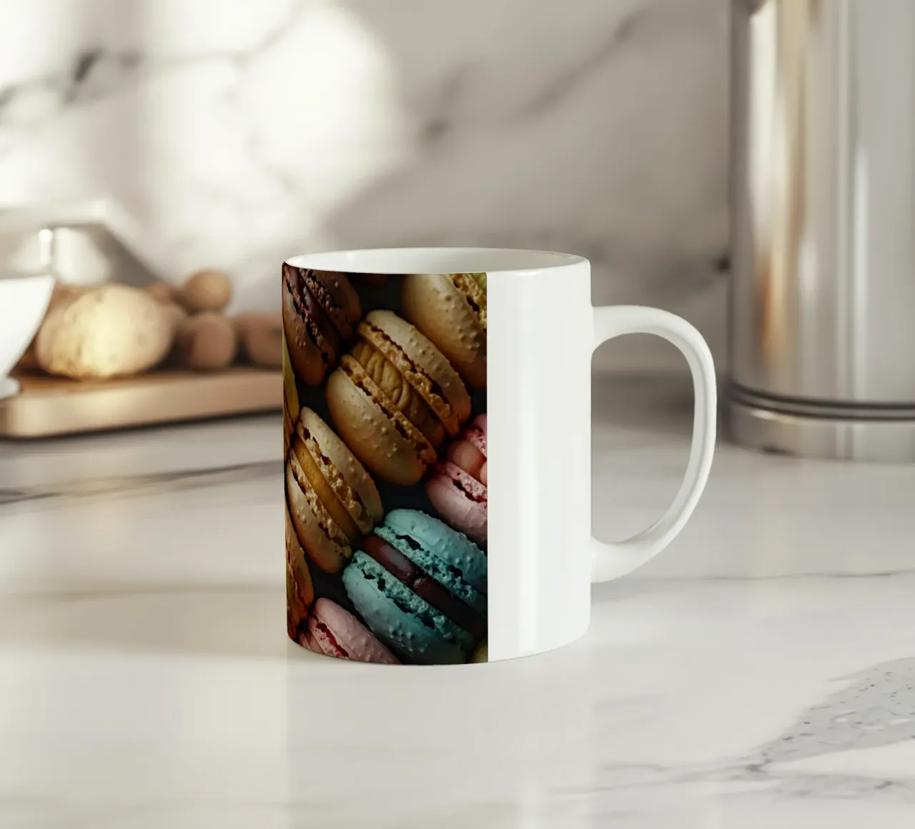 Ein Hauch von Frankreich in jeder Schicht Keramik Tasse von M-Ulrich-Digital Art