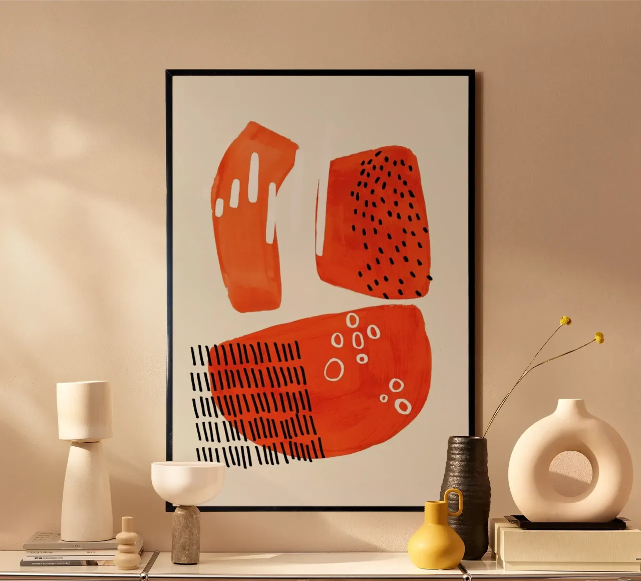 Ocean Coral poster met aluminium frame van EnShape