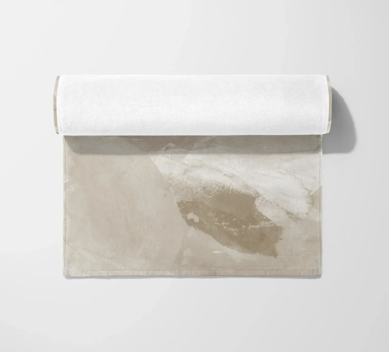 Pennellate di beige 6 telo mare da NouveauPrints