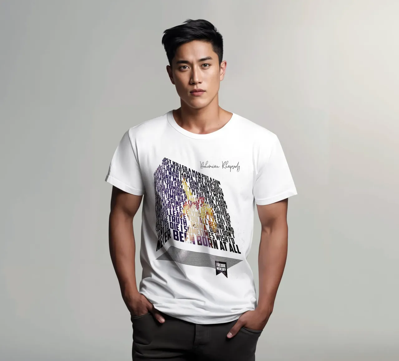Bohemian Rhapsody (Libro dei testi) t-shirt da Gunawan Rb