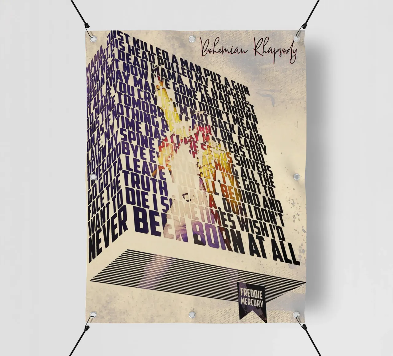 Bohemian Rhapsody (Libro dei testi) telo in pvc da Gunawan Rb