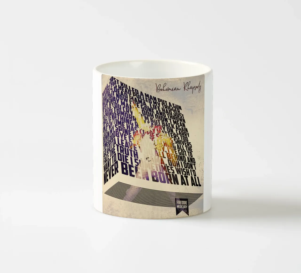 Bohemian Rhapsody (Libro dei testi) tazza in ceramica da Gunawan Rb