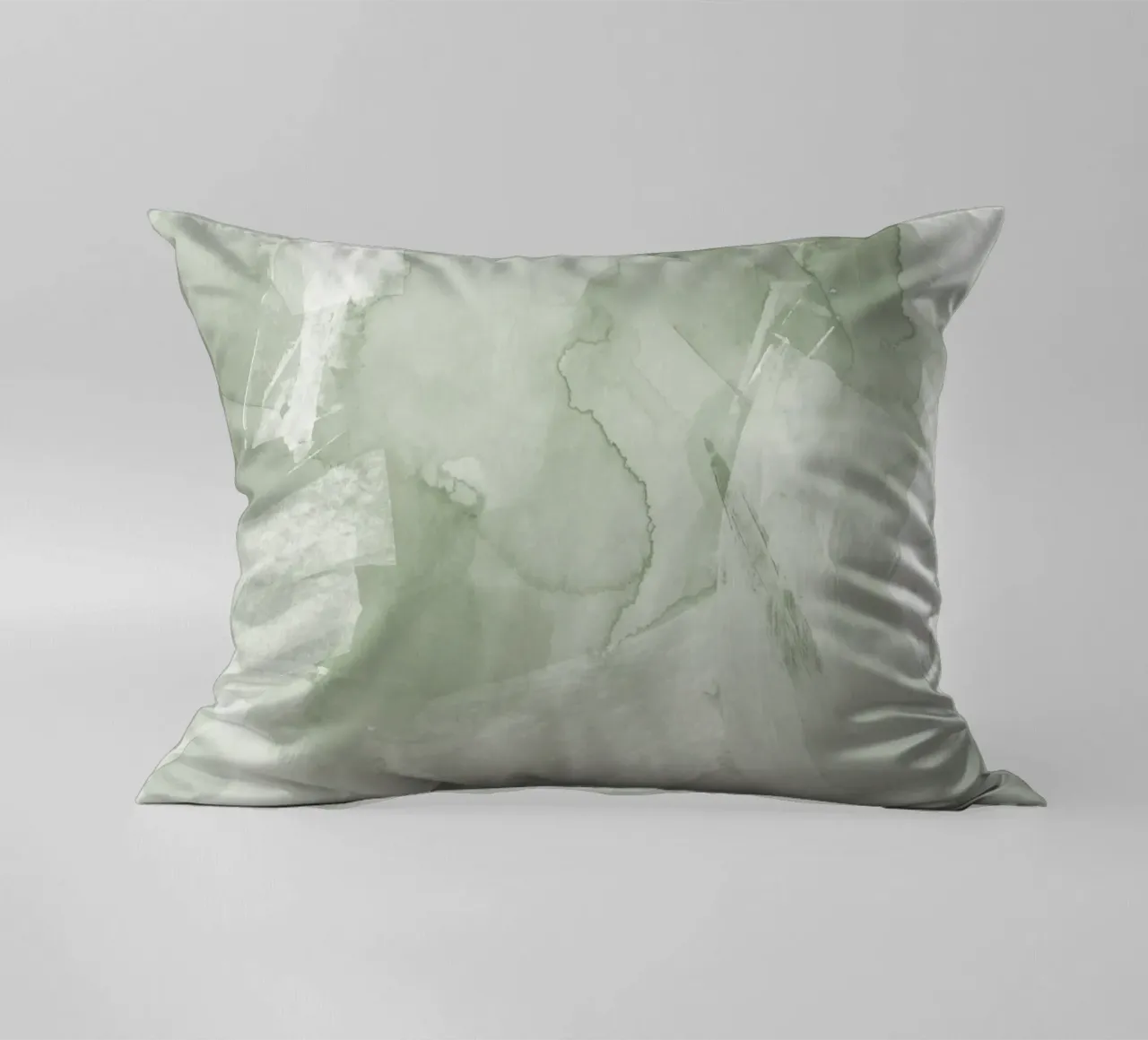 Pennellate di verde 4 cuscino da NouveauPrints
