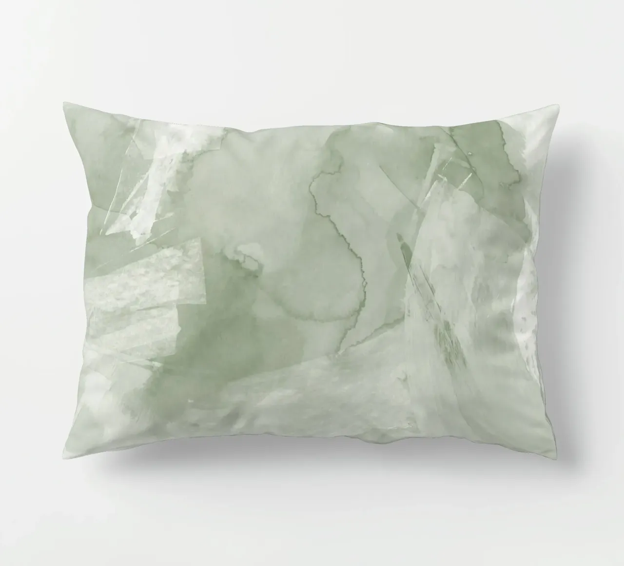Pennellate di verde 4 cuscino da NouveauPrints