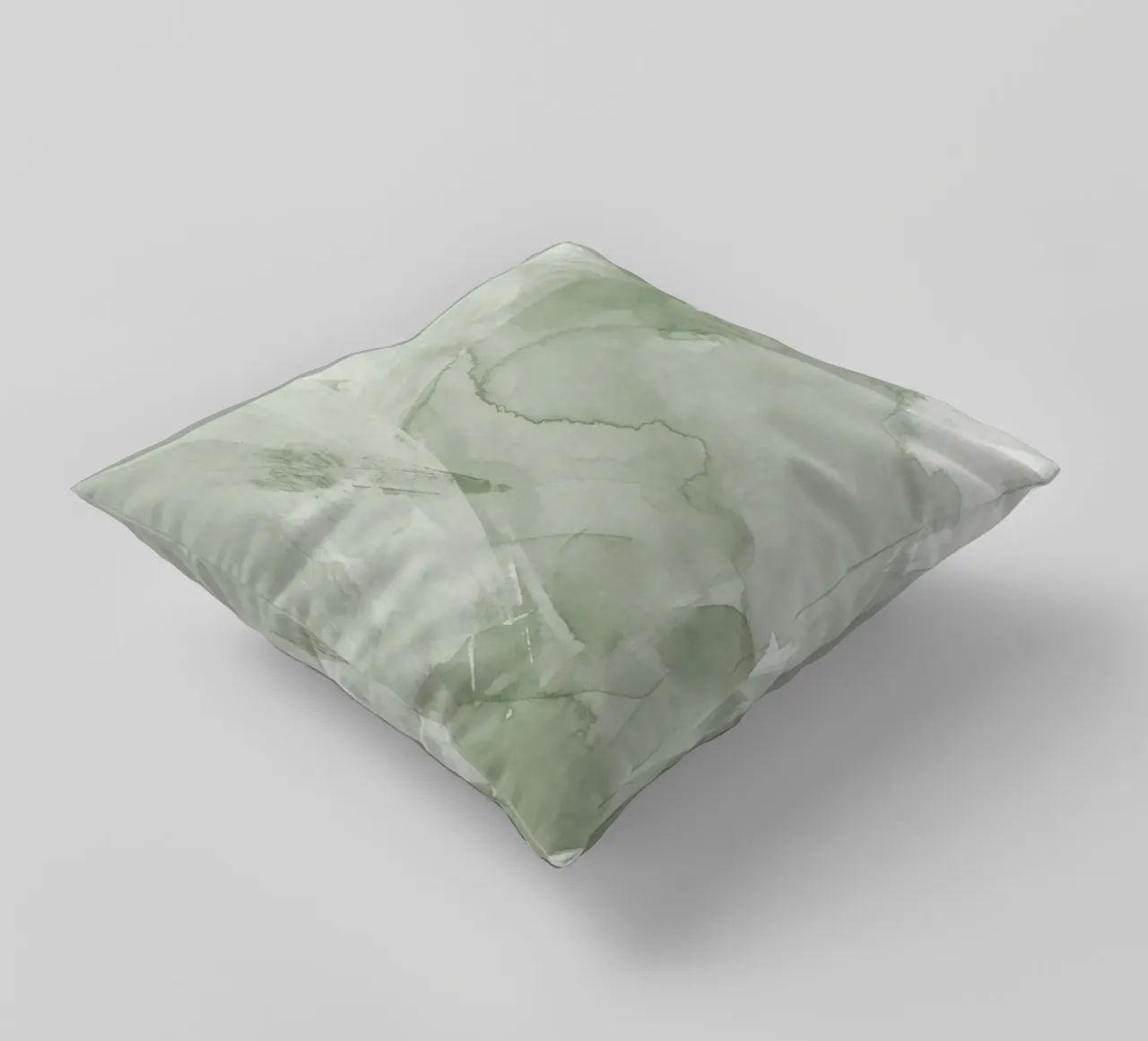 Pennellate di verde 4 cuscino da NouveauPrints