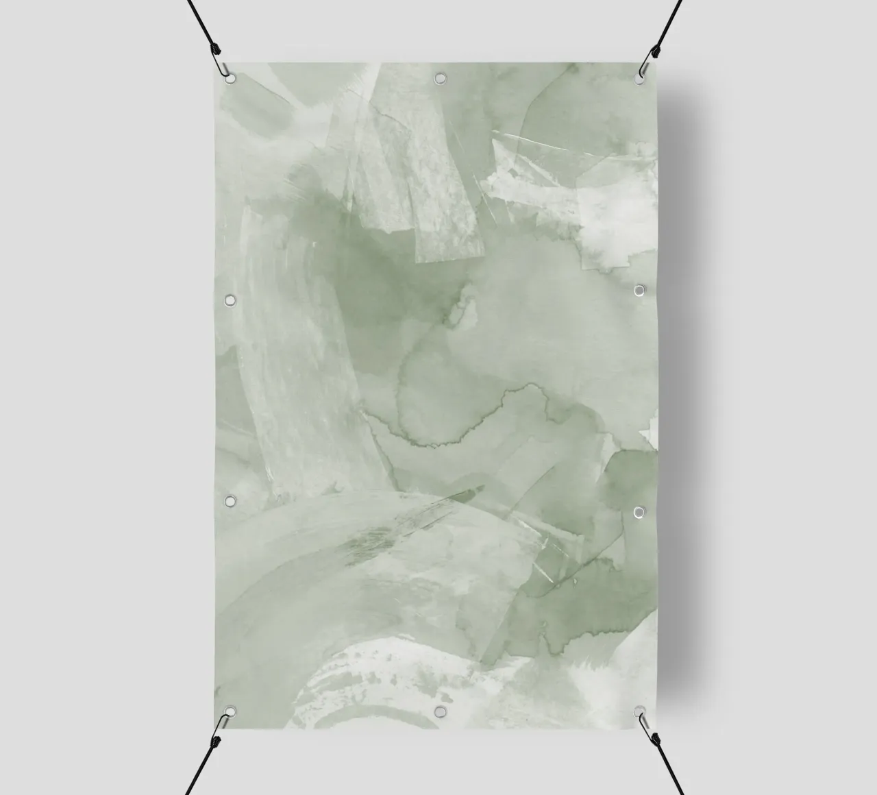 Pennellate di verde 4 telo in pvc da NouveauPrints