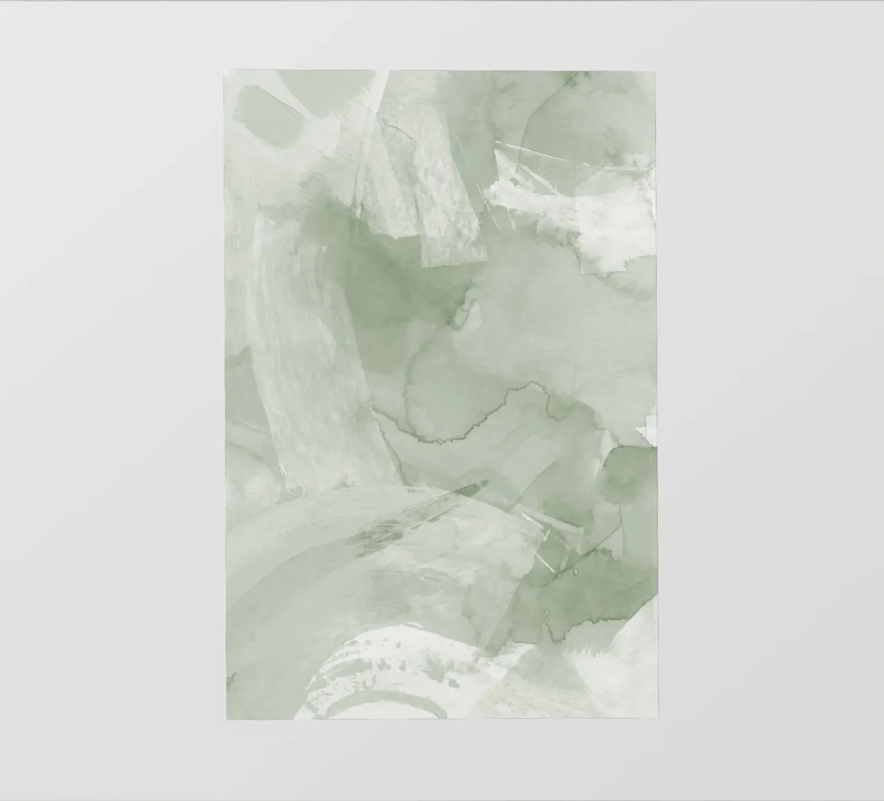 Pennellate di verde 4 telo in pvc da NouveauPrints