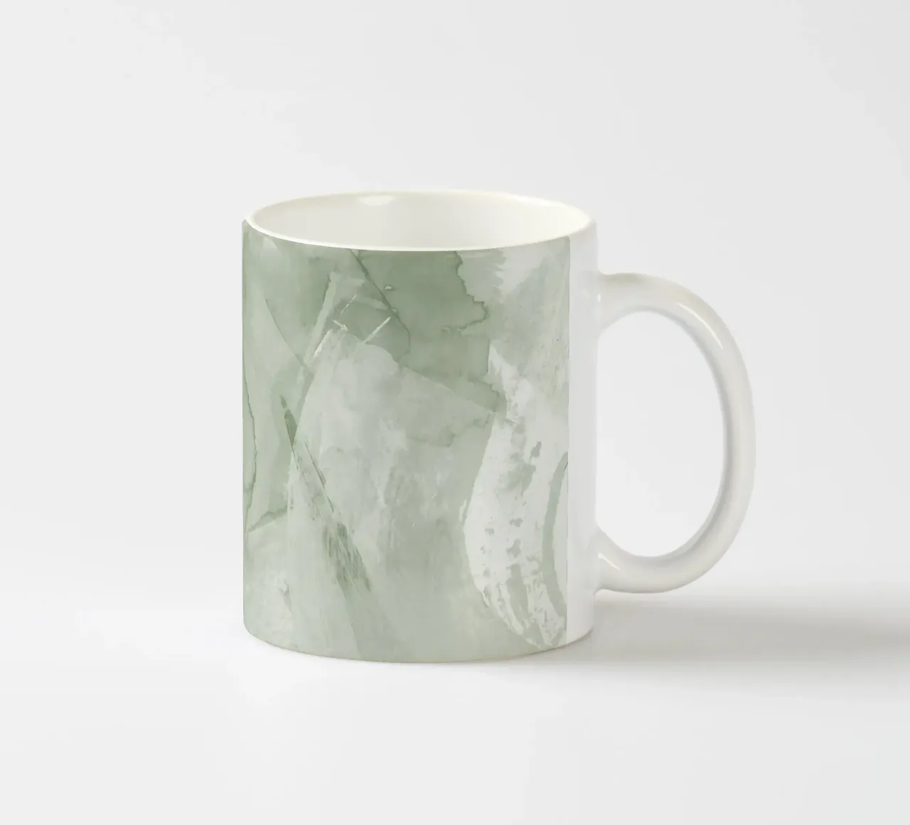 Pennellate di verde 4 tazza in ceramica da NouveauPrints