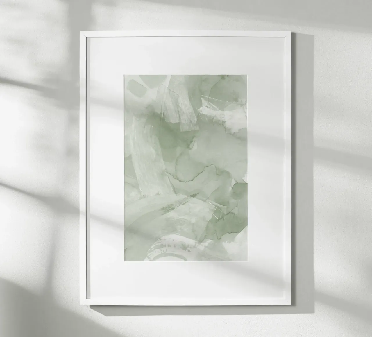 Pennellate di verde 4 carta hahnemühle da NouveauPrints