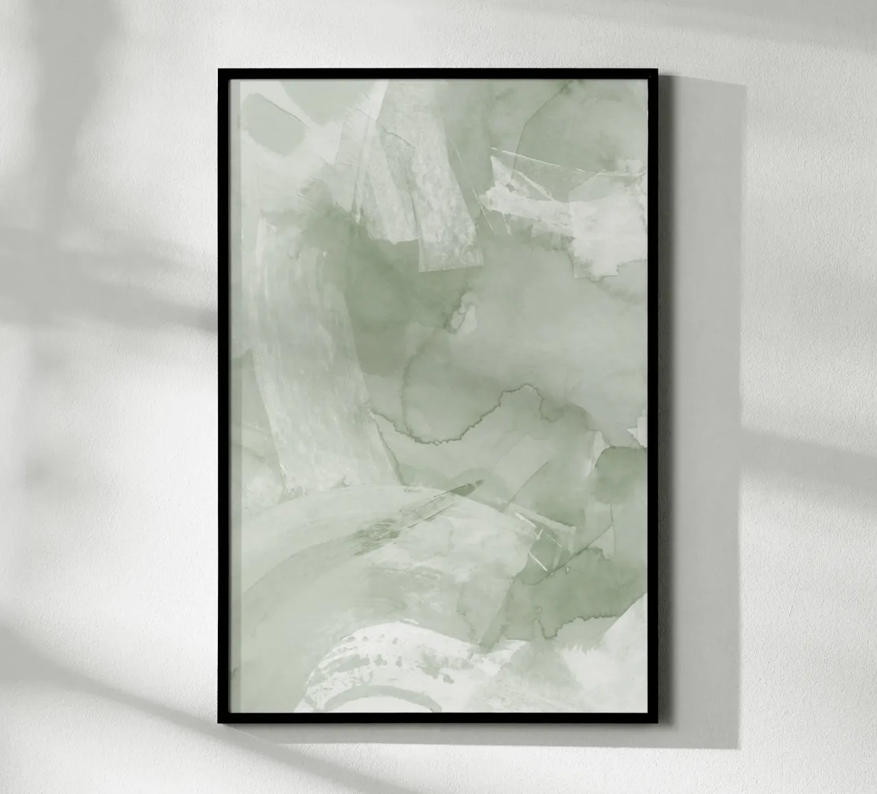 Pennellate di verde 4 carta hahnemühle da NouveauPrints