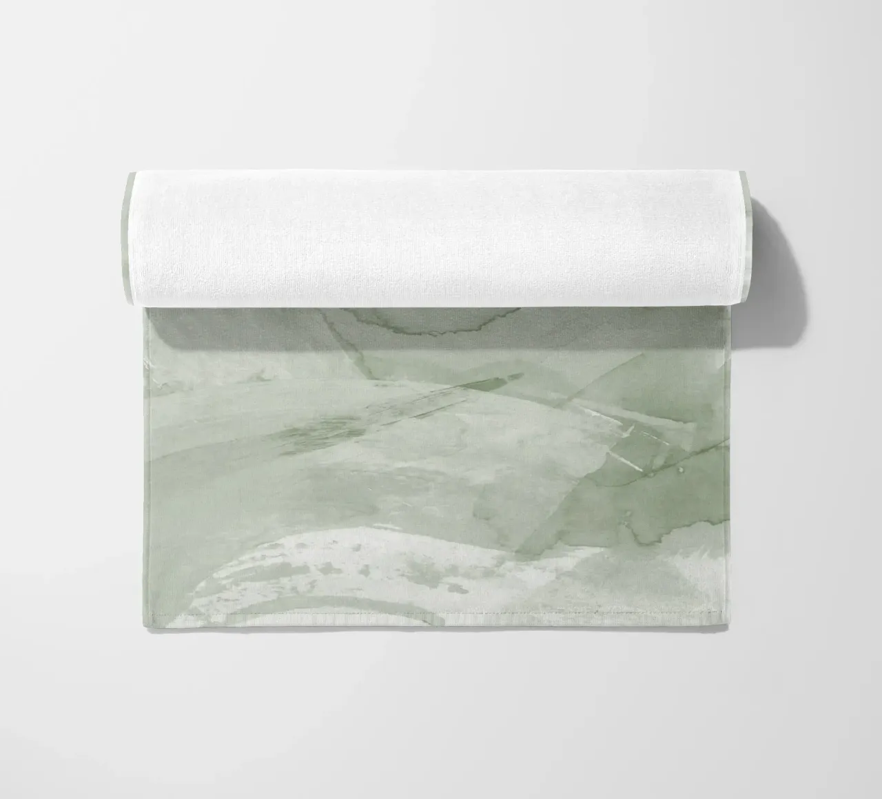 Pennellate di verde 4 telo mare da NouveauPrints