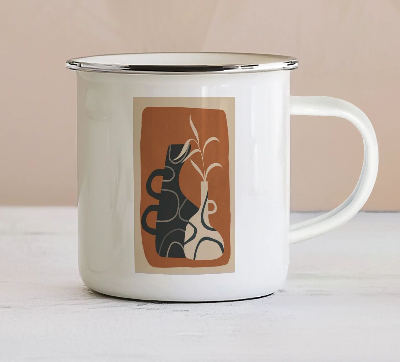 Abstract Ceramics 4 tazza in smalto da Flow Line