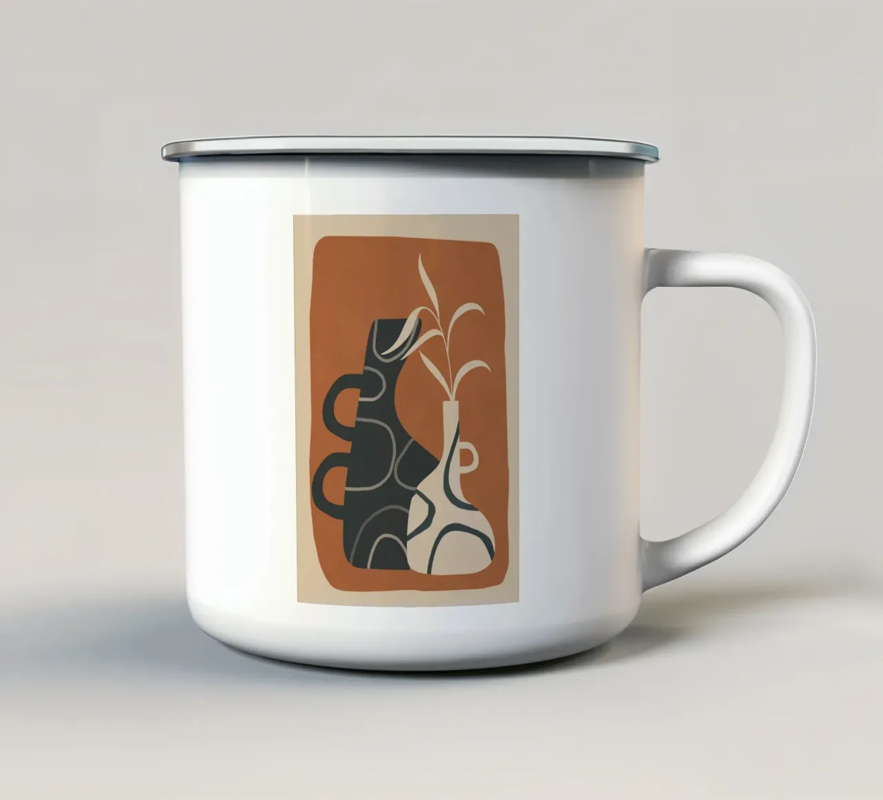 Abstract Ceramics 4 tazza in smalto da Flow Line