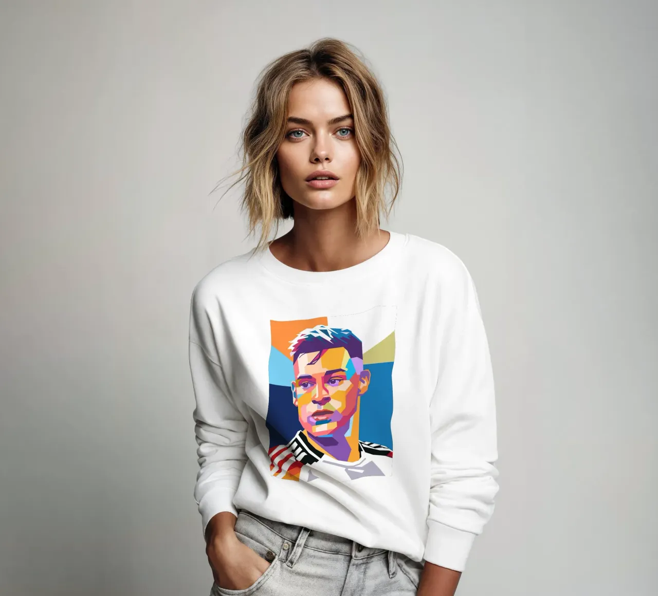 Ritratto pop art di Joshua Kimmich felpa da Hantamrata