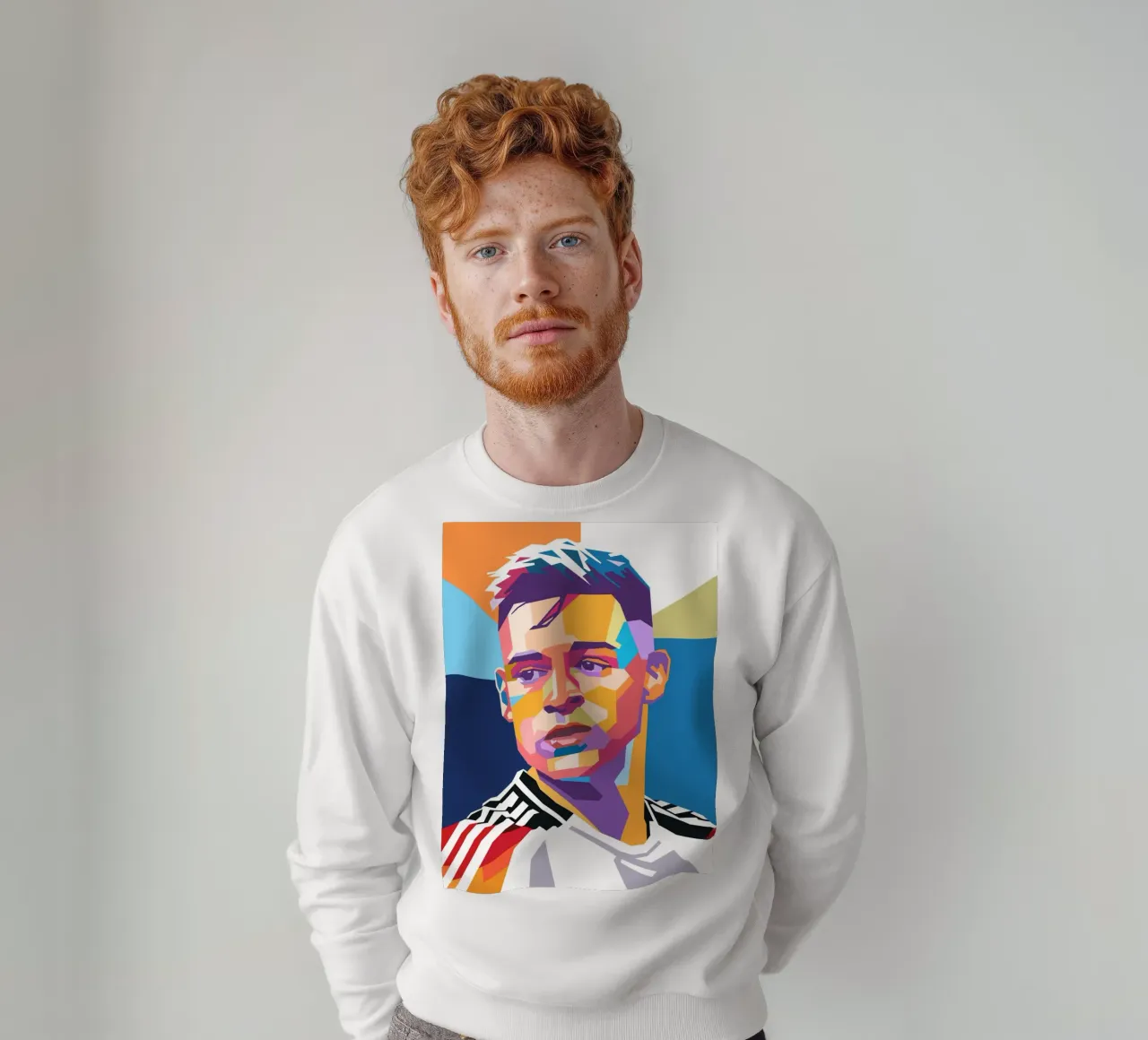 Ritratto pop art di Joshua Kimmich felpa da Hantamrata