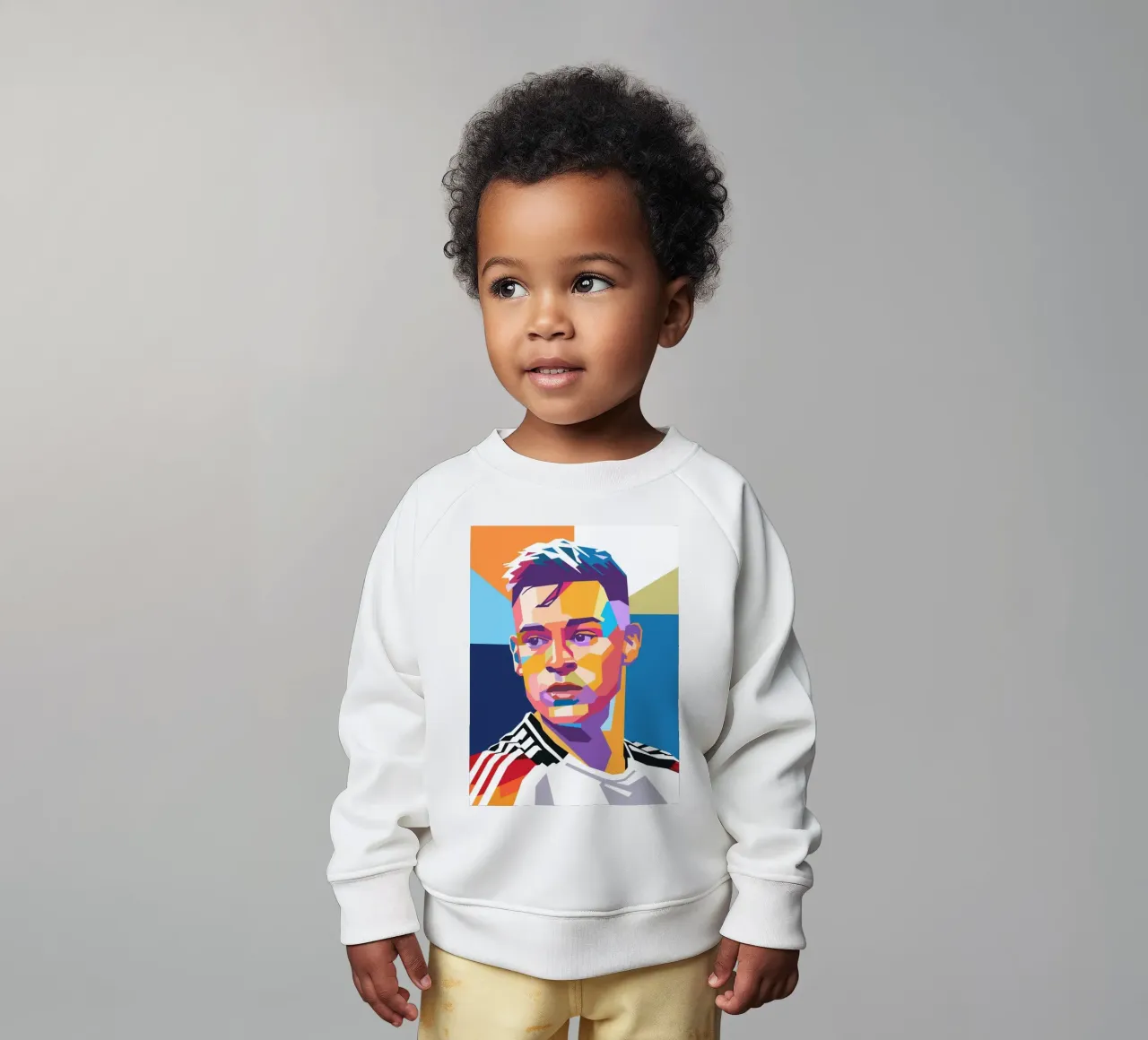 Ritratto pop art di Joshua Kimmich felpa neonato da Hantamrata
