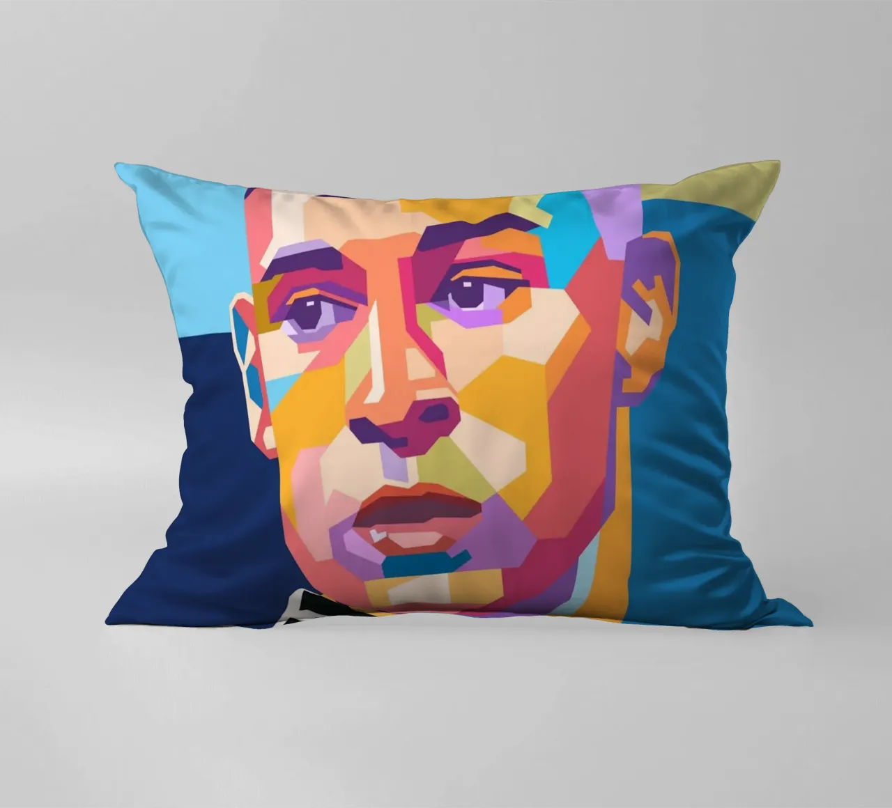 Retrato pop art de Joshua Kimmich cojín de Hantamrata