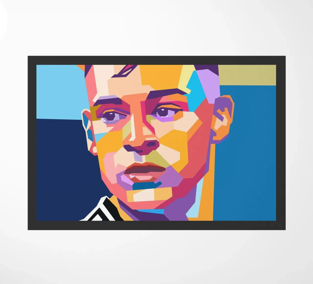 Retrato pop art de Joshua Kimmich felpudo de Hantamrata