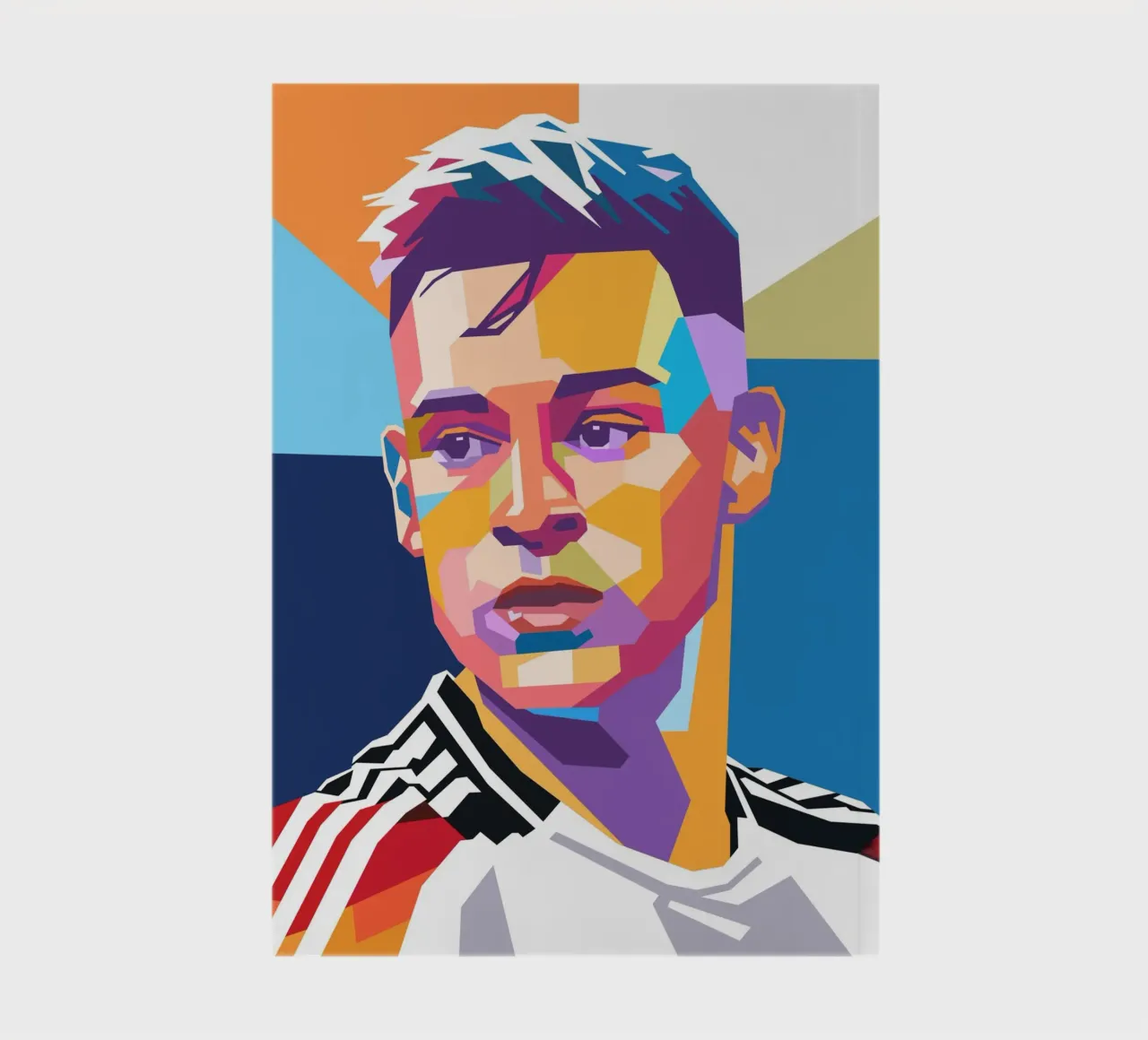 Joshua Kimmich pop art portrait notebook by Hantamrata