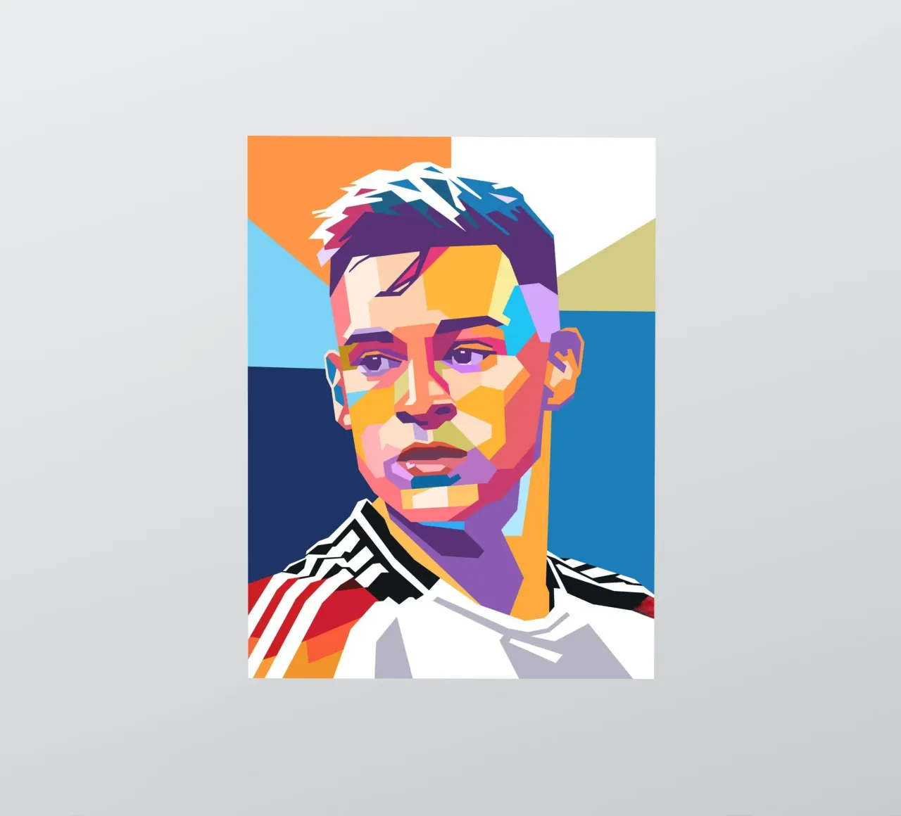 Joshua Kimmich portrait pop art autocollant de Hantamrata