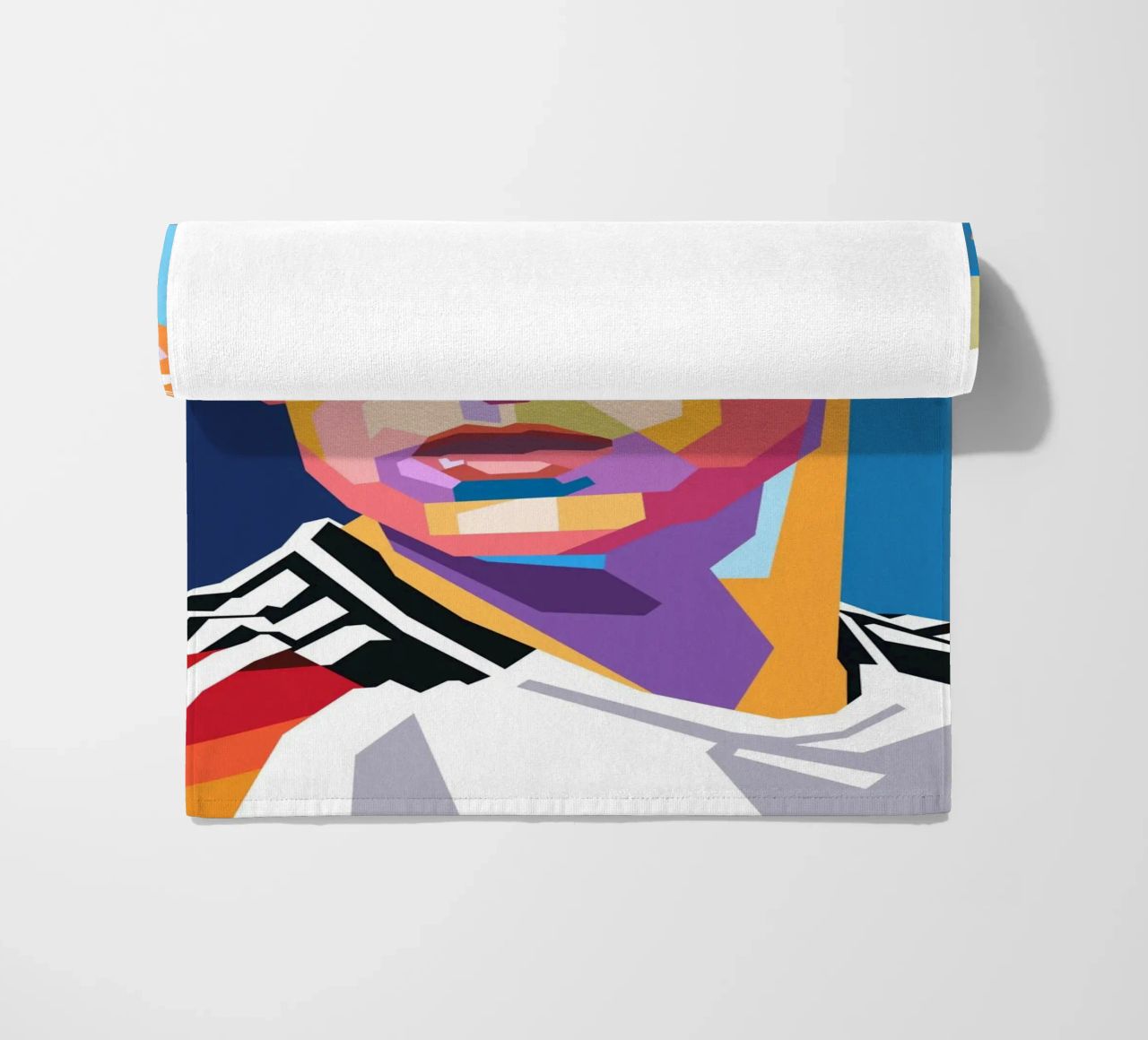Ritratto pop art di Joshua Kimmich telo mare da Hantamrata