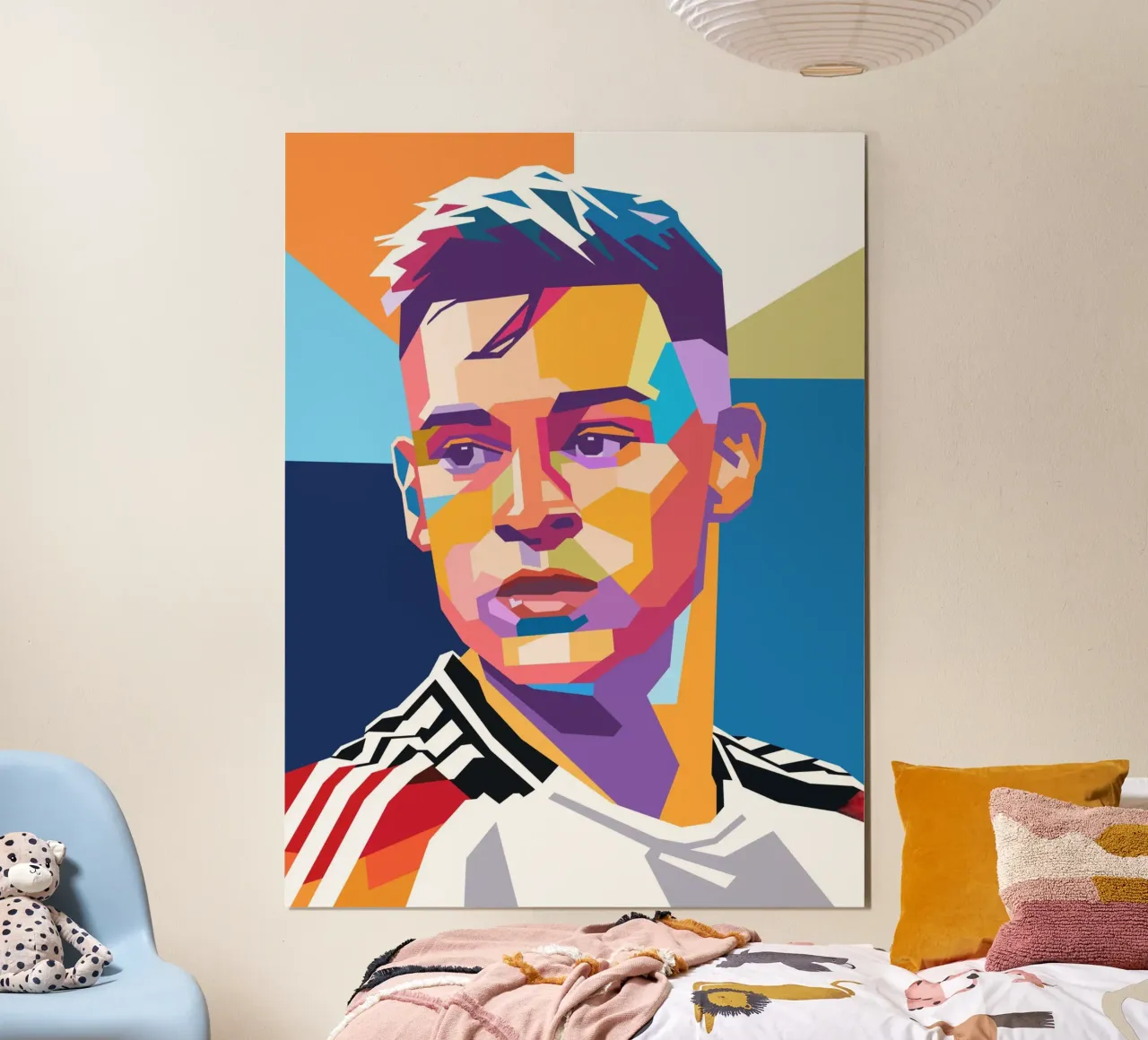 Ritratto pop art di Joshua Kimmich poster da Hantamrata