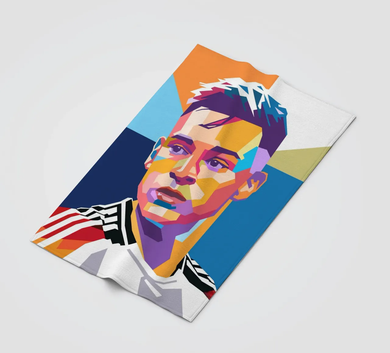 Ritratto pop art di Joshua Kimmich coperta in pile da Hantamrata