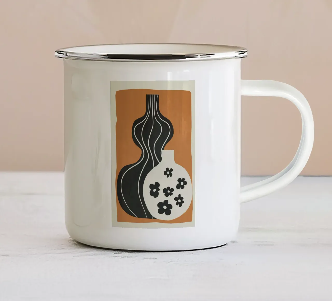 Abstract Elegance 1 tazza in smalto da Flow Line
