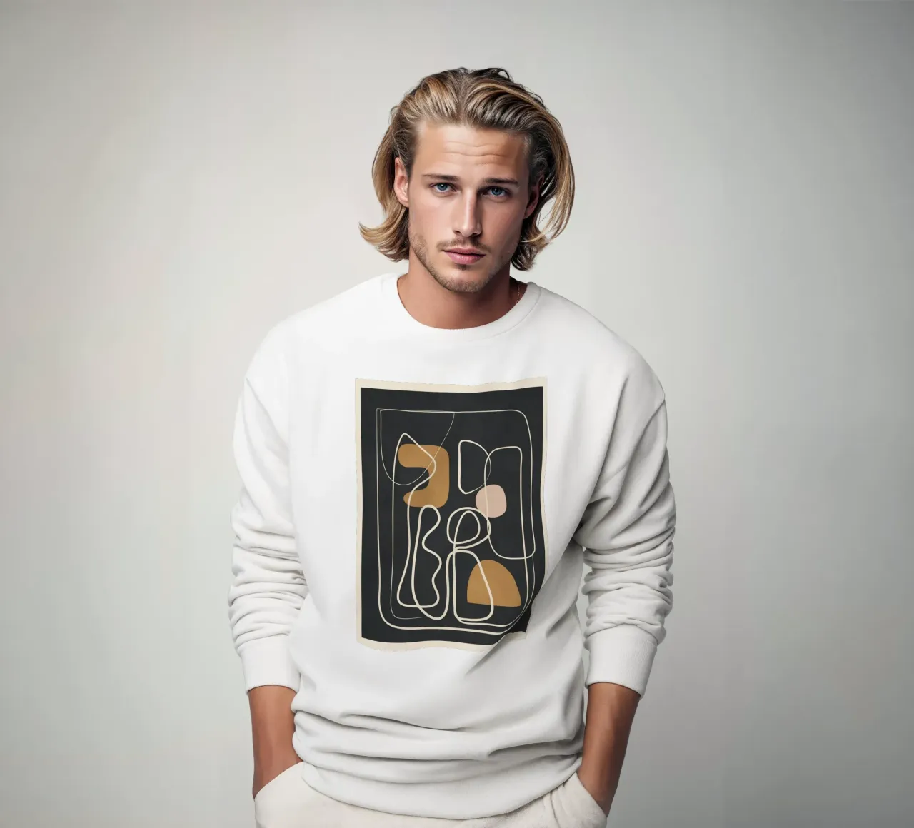 Abstract Flow 10 Sweatshirt von Flow Line