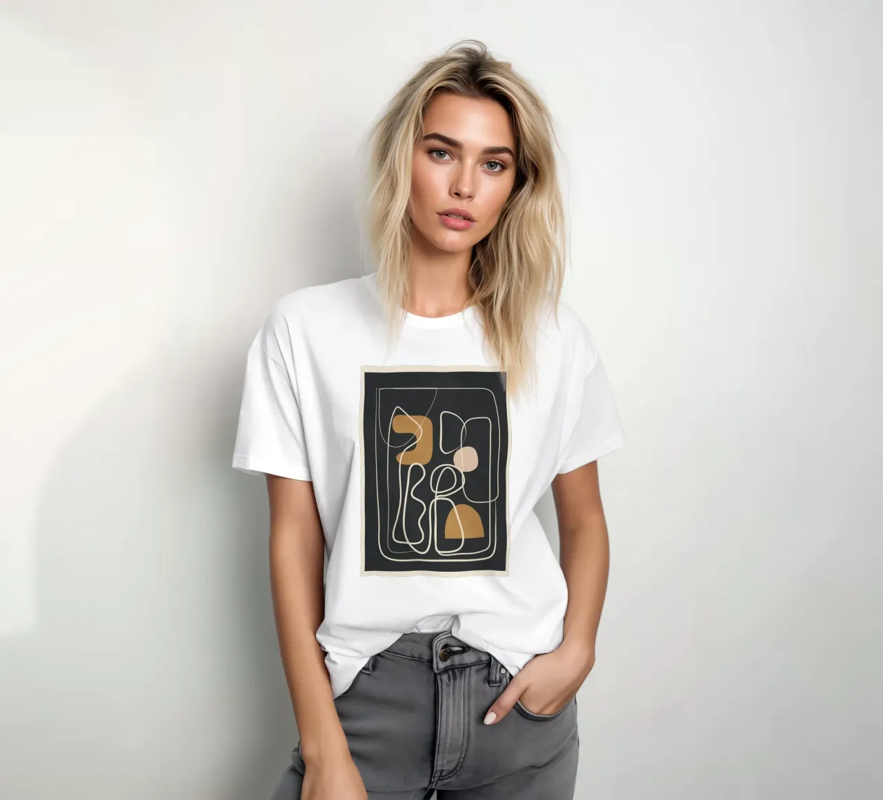 Abstract Flow 10 T-Shirt von Flow Line