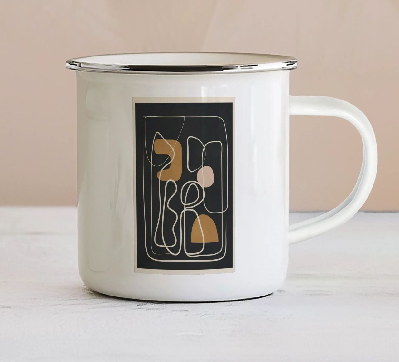 Abstract Flow 10 tazza in smalto da Flow Line