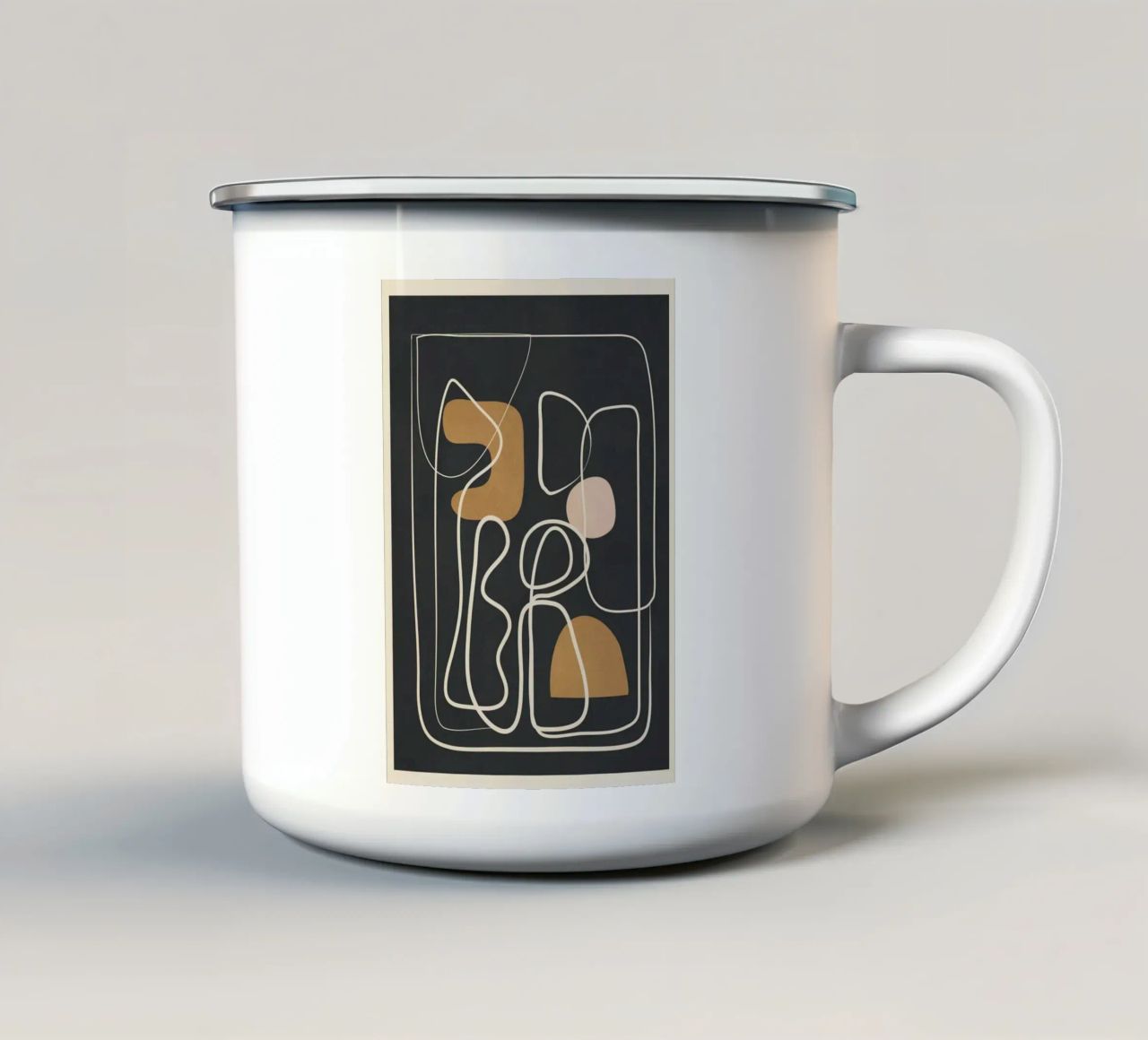Abstract Flow 10 tazza in smalto da Flow Line