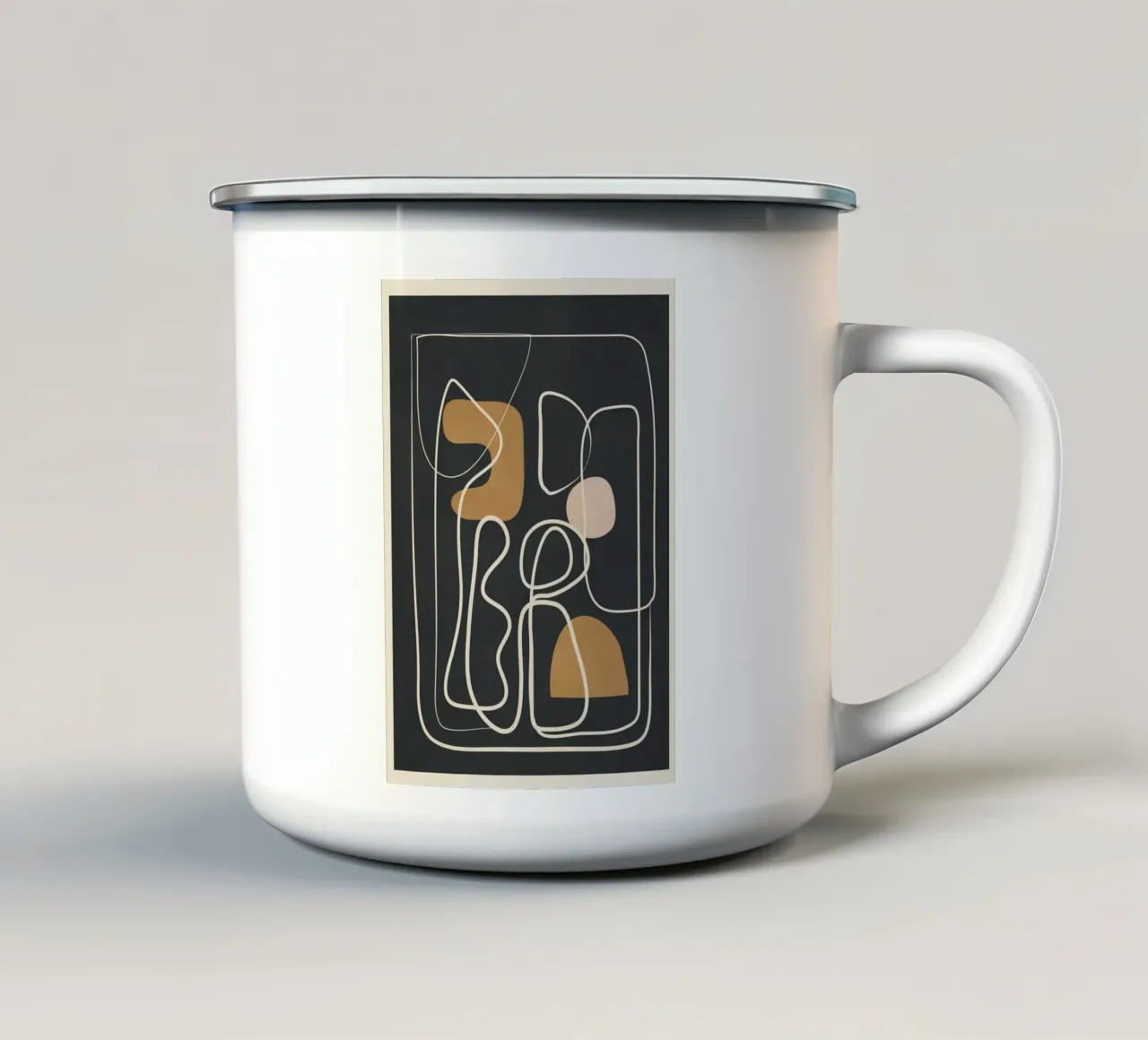Abstract Flow 10 mug en émail de Flow Line