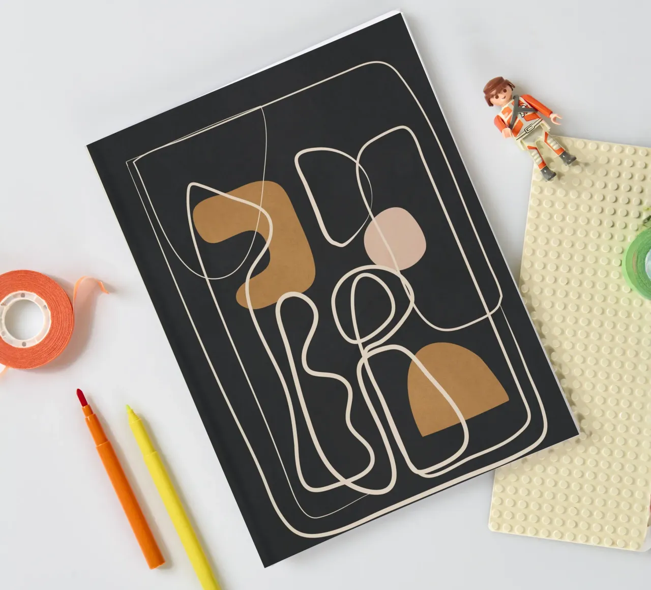 Abstract Flow 10 Notizbuch von Flow Line