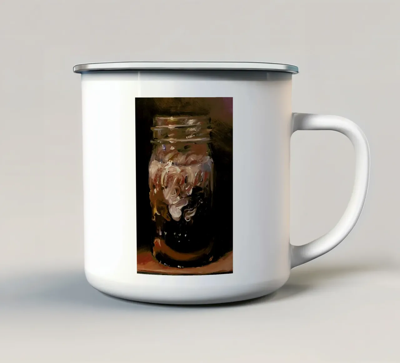 Iced Coffee enamel mug by Noah Verrier
