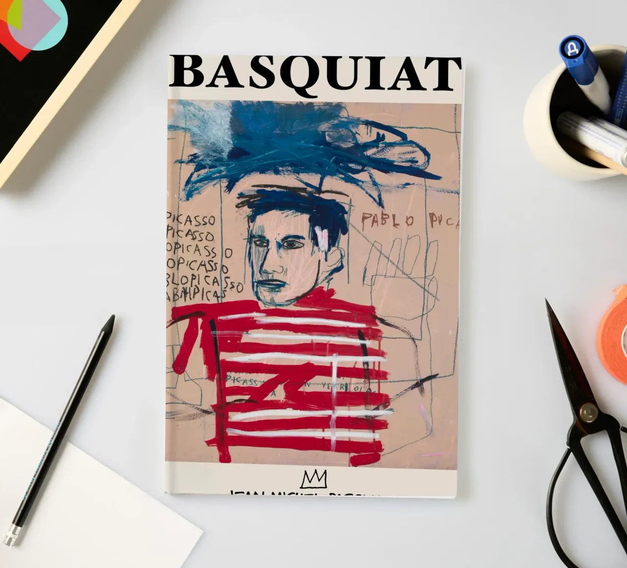 Basquiat "Untitled (Pablo Picasso)" Neo-Expressionist Tribut notebook by NorwesClub
