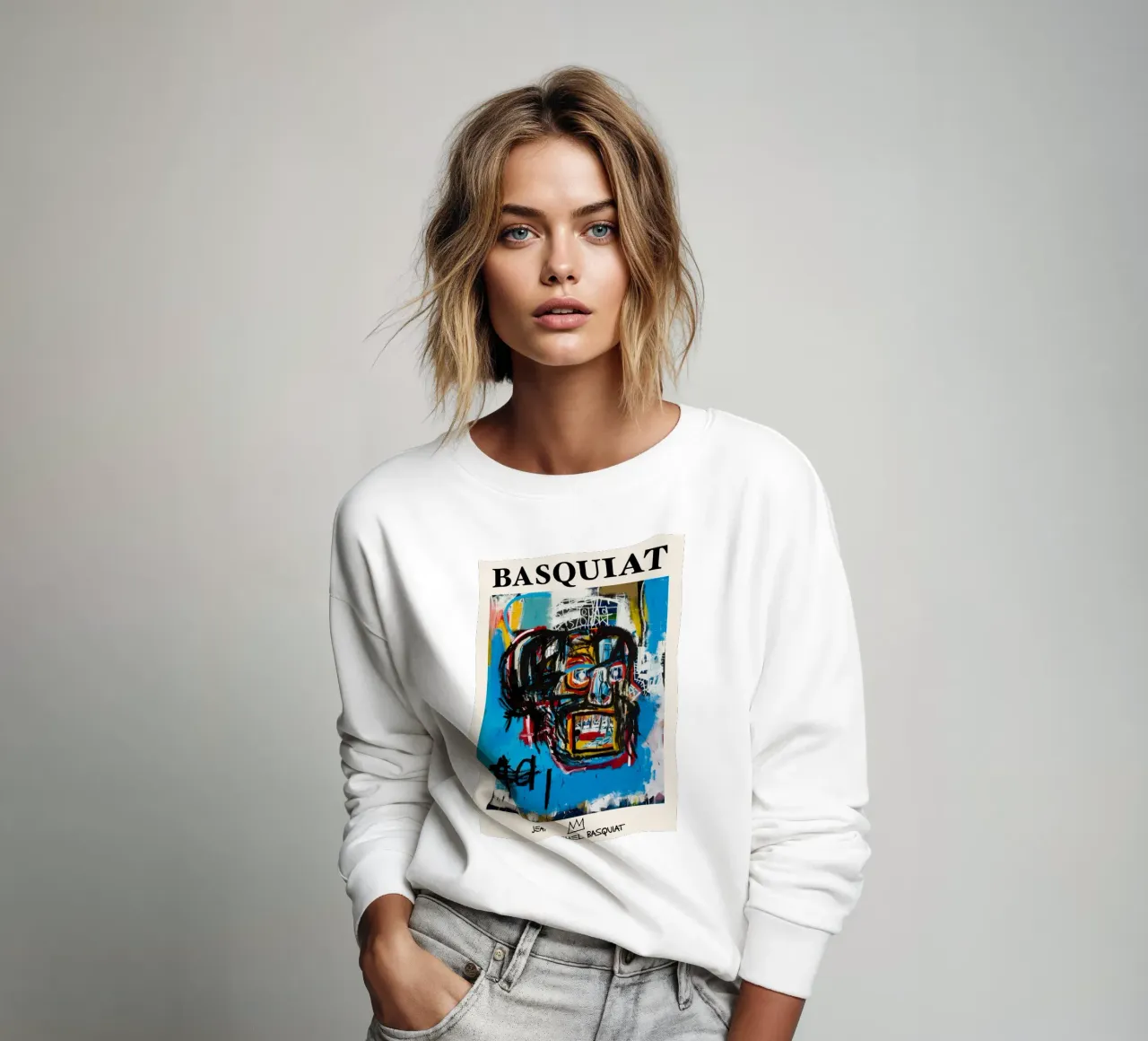 Basquiat "Sans titre (crâne)" Chef-d'œuvre néo-expressionniste 19 sweat de NorwesClub