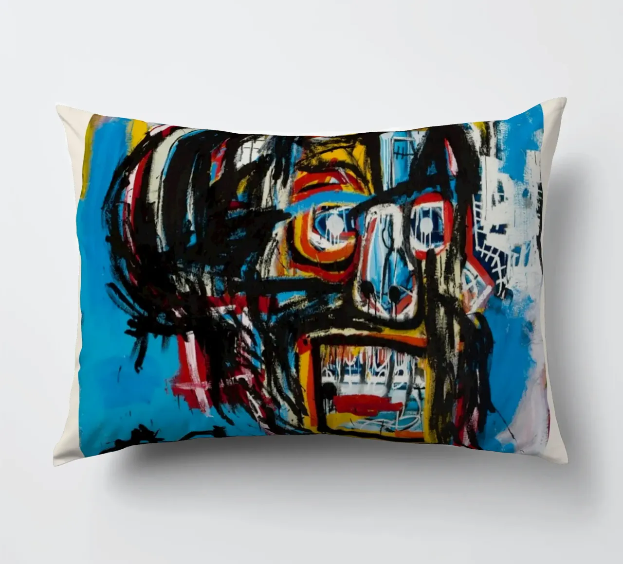 Basquiat "Sans titre (crâne)" Chef-d'œuvre néo-expressionniste 19 coussin de NorwesClub