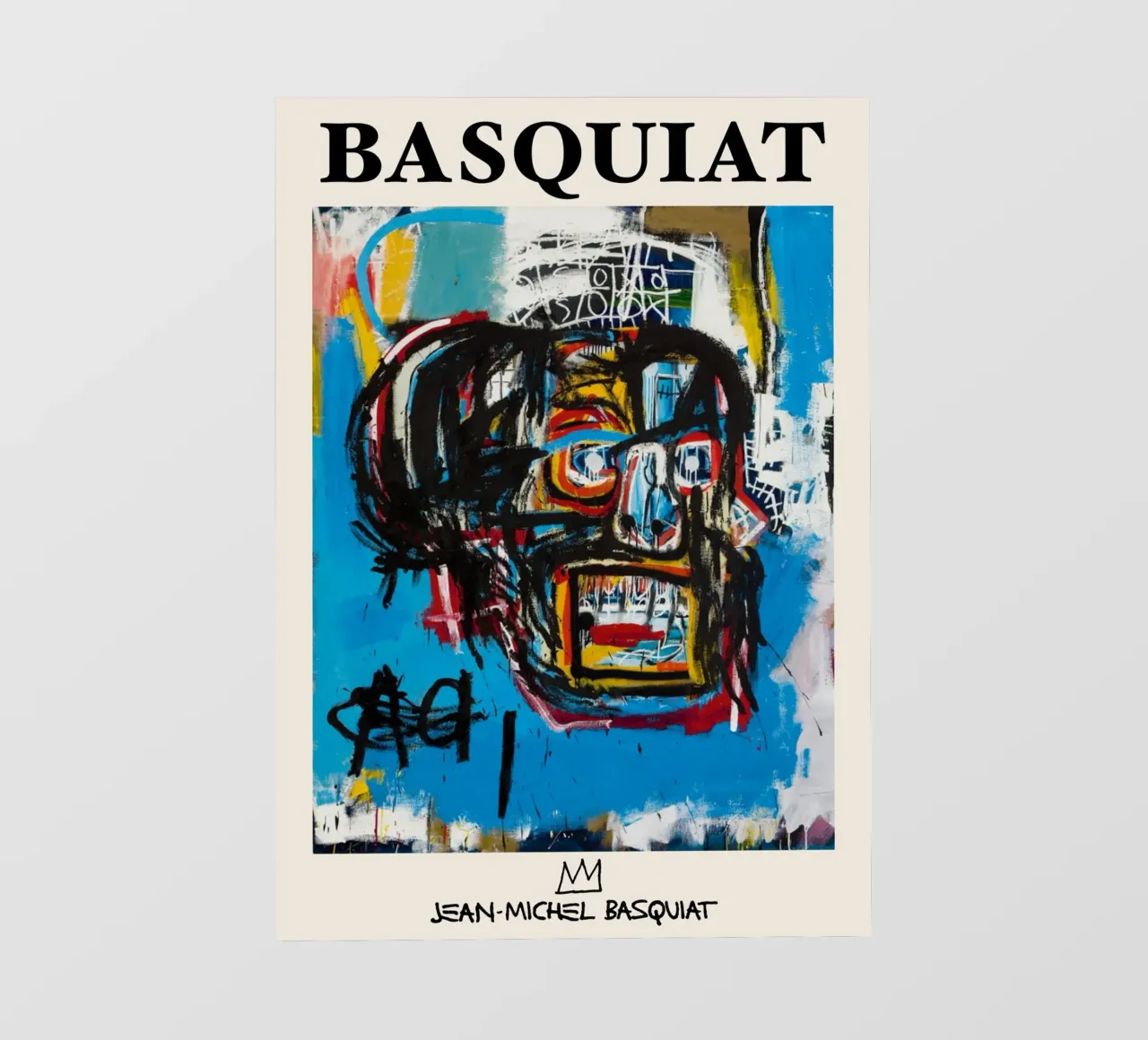 Basquiat "Sans titre (crâne)" Chef-d'œuvre néo-expressionniste 19 bâche pvc de NorwesClub