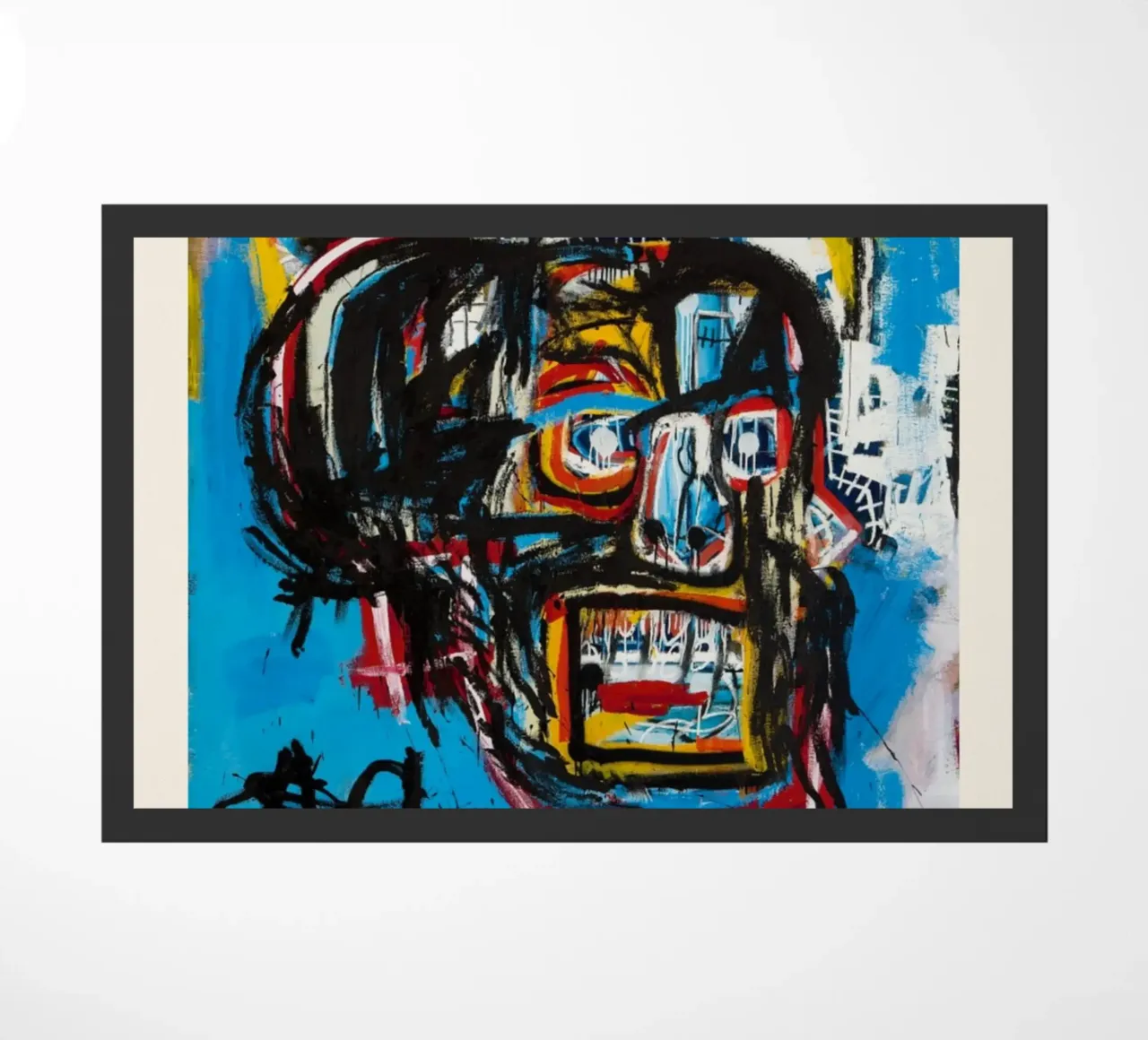 Basquiat "Sans titre (crâne)" Chef-d'œuvre néo-expressionniste 19 paillasson de NorwesClub