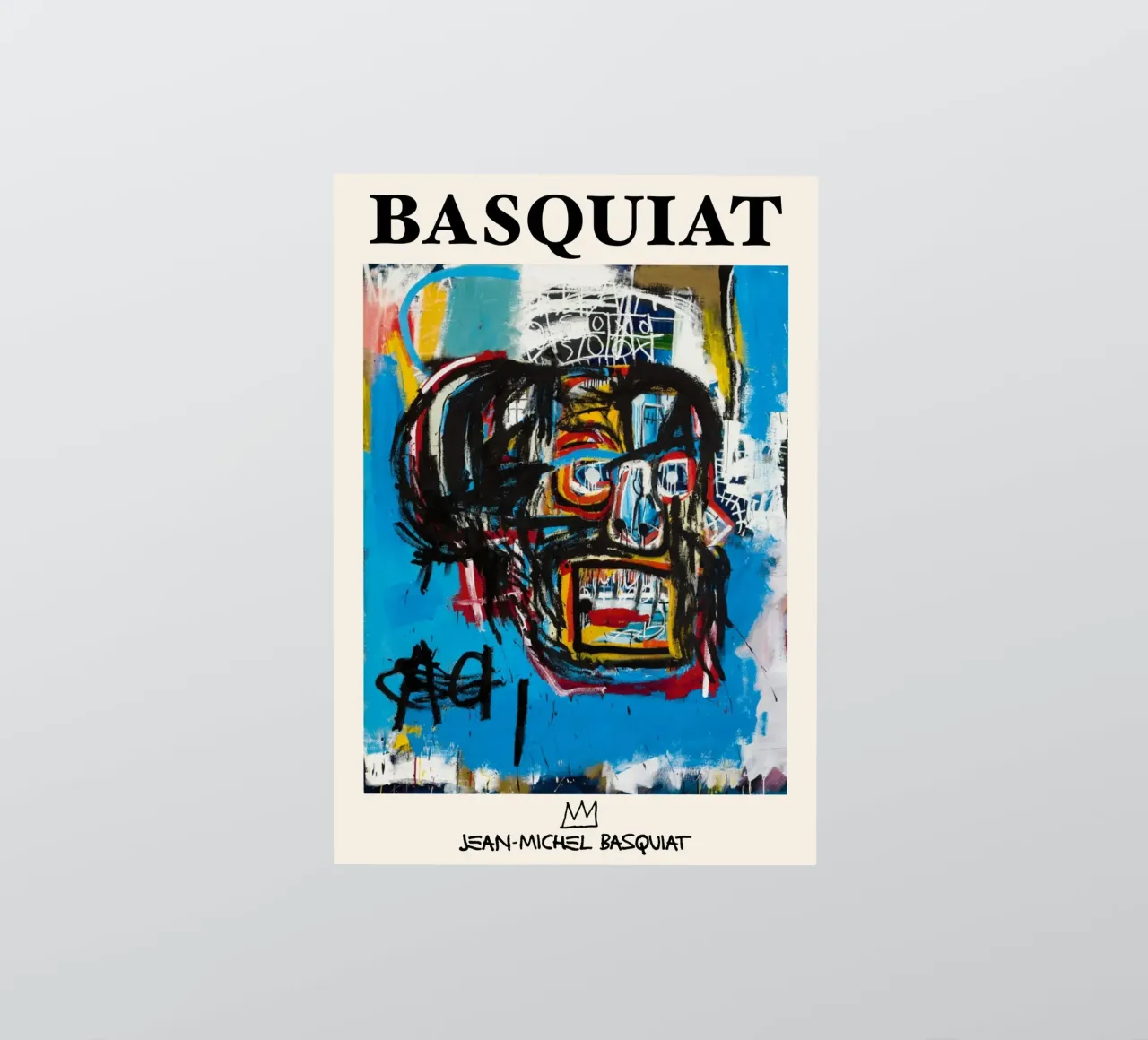Basquiat "Sans titre (crâne)" Chef-d'œuvre néo-expressionniste 19 autocollant de NorwesClub