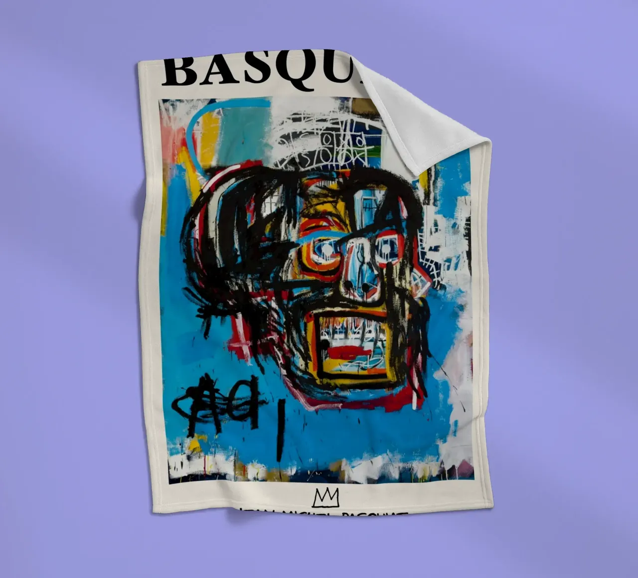 Basquiat "Sans titre (crâne)" Chef-d'œuvre néo-expressionniste 19 plaid polaire de NorwesClub