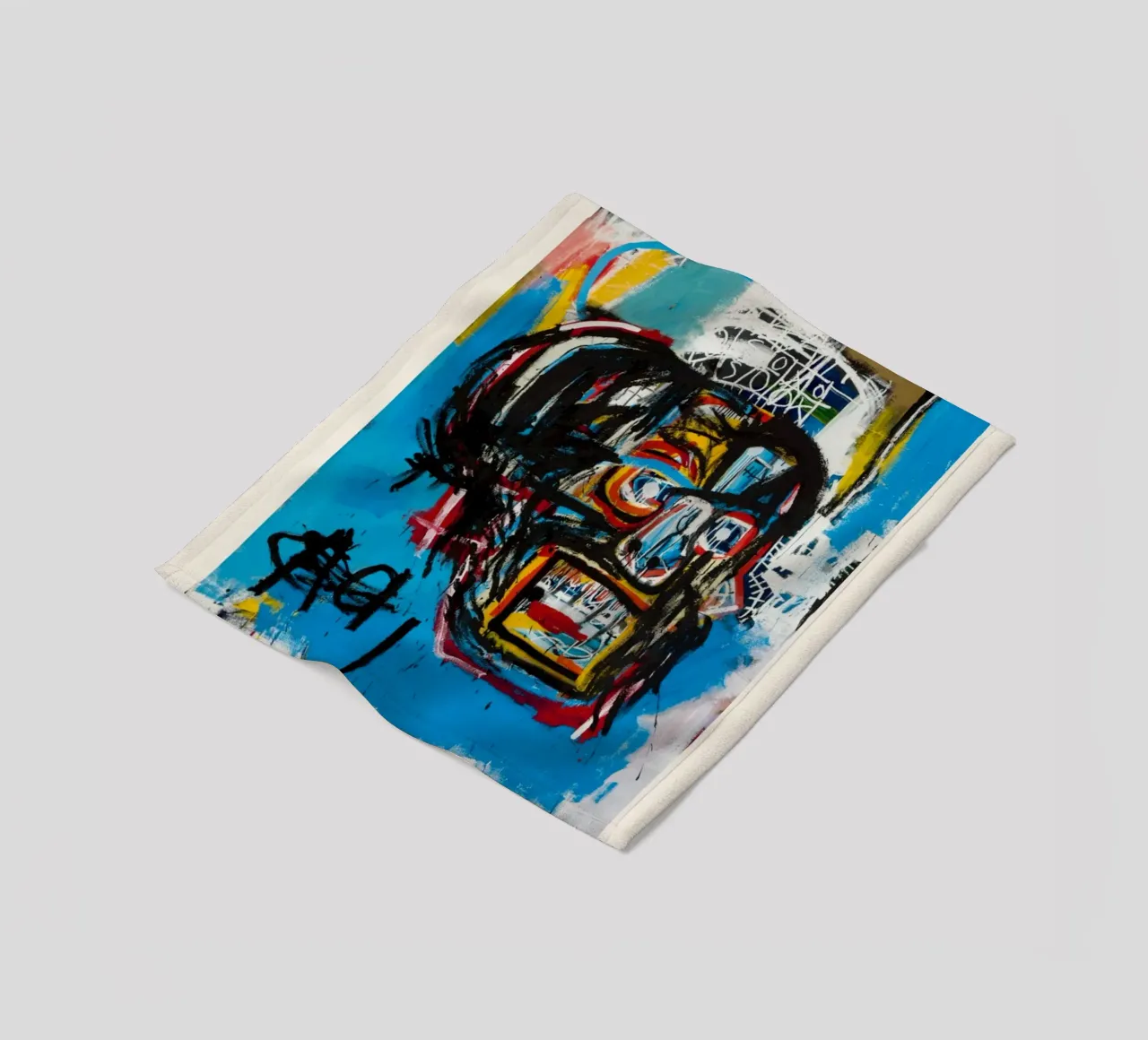 Basquiat "Sans titre (crâne)" Chef-d'œuvre néo-expressionniste 19 plaid polaire de NorwesClub