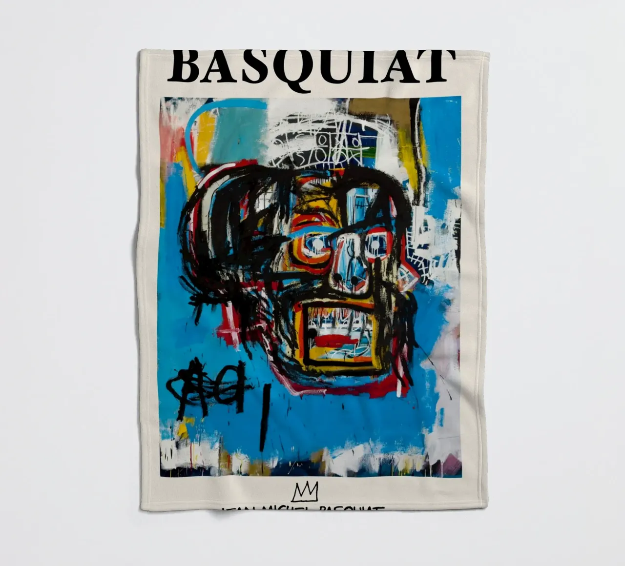 Basquiat "Sans titre (crâne)" Chef-d'œuvre néo-expressionniste 19 plaid polaire de NorwesClub