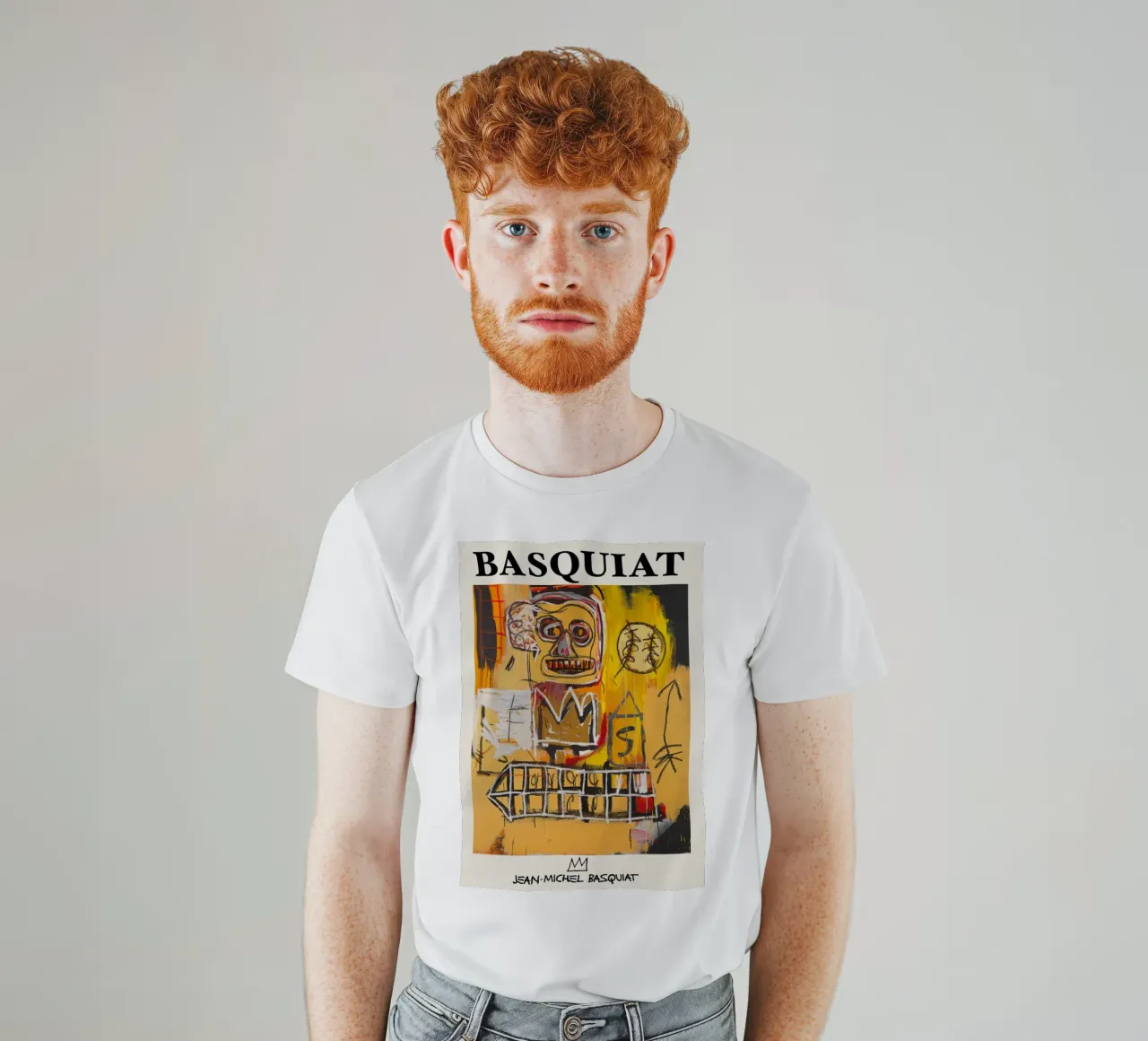 Basquiat "Untitled (Skull & Crown)" Neo-Expressionist Power t-shirt by NorwesClub