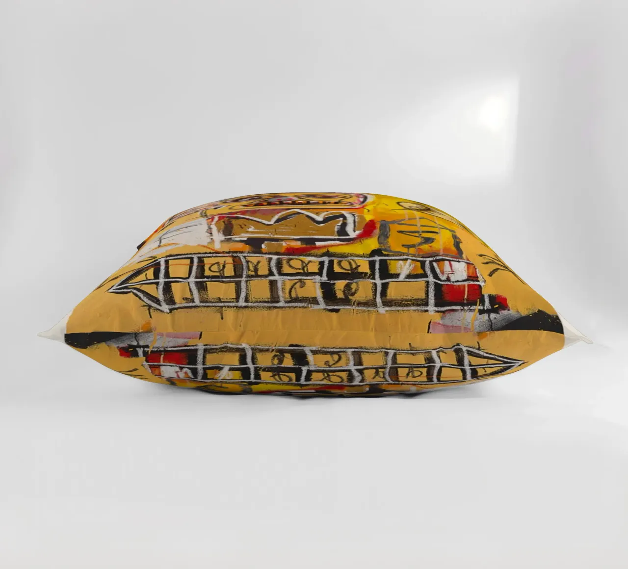 Basquiat "Senza titolo (Cranio e corona)" Potenza neo-espressionista cuscino da NorwesClub
