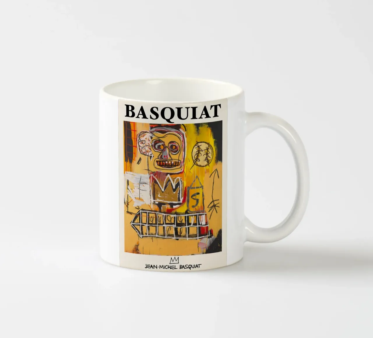 Basquiat "Senza titolo (Cranio e corona)" Potenza neo-espressionista tazza in ceramica da NorwesClub