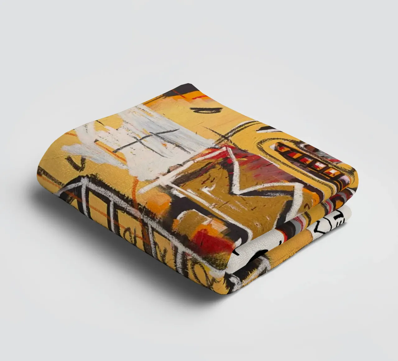 Basquiat "Untitled (Skull & Crown)" Neo-Expressionist Power towel by NorwesClub